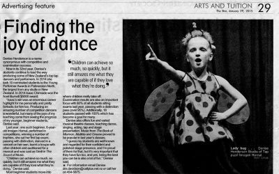From The Newspaper – “Finding The Joy of Dance”